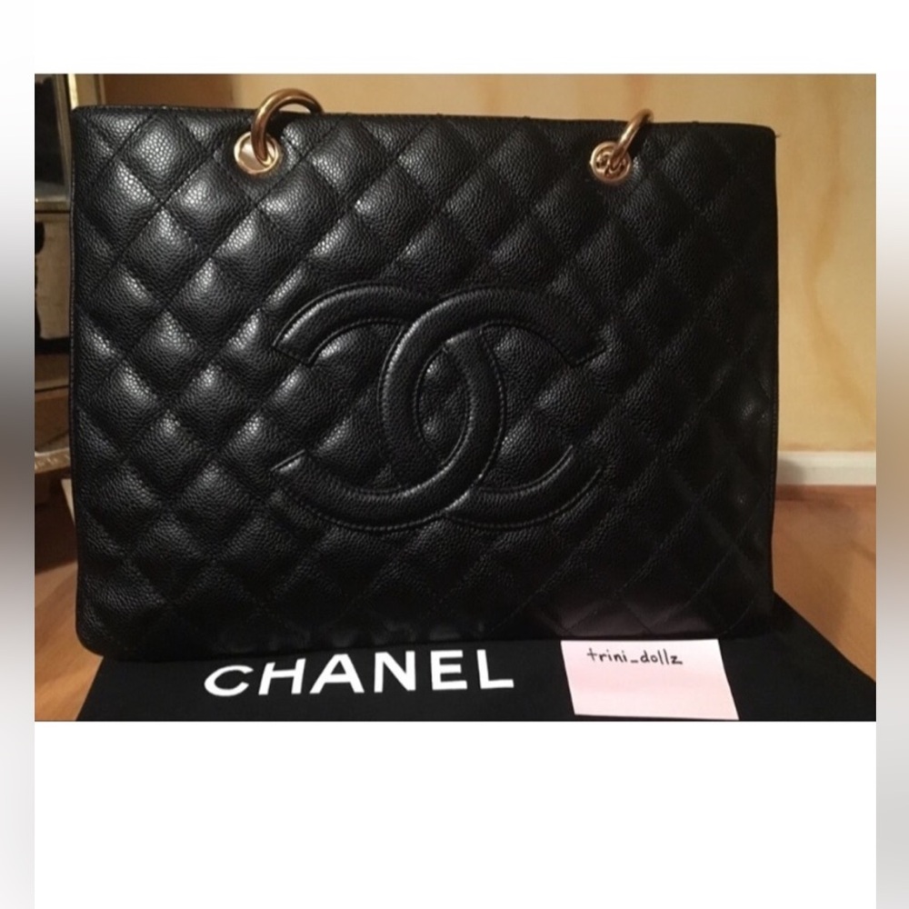 CHANEL NWT Black Caviar Gold Chain GST 🖤⭐️